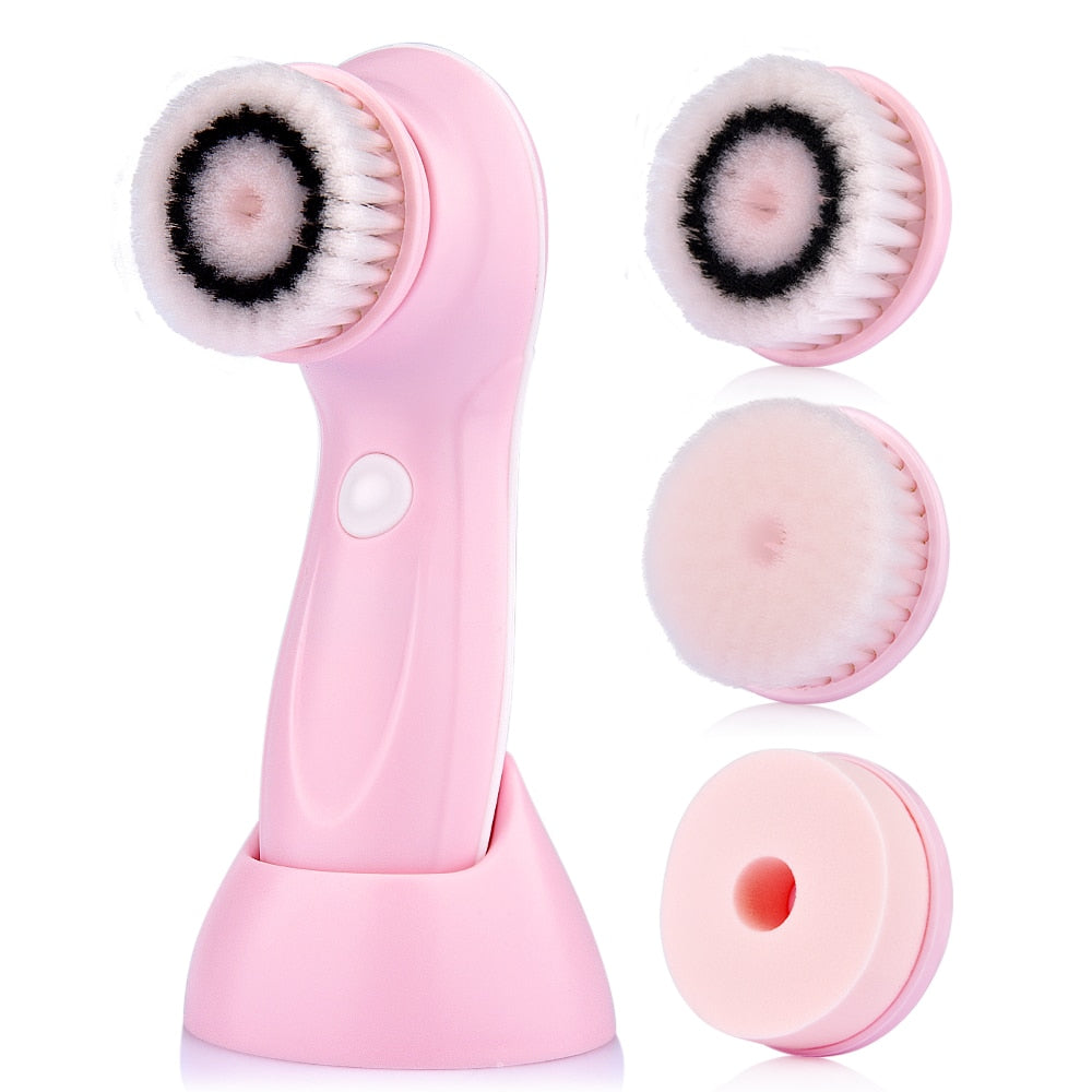 3 In 1 Electric Facial Cleanser Brush Face