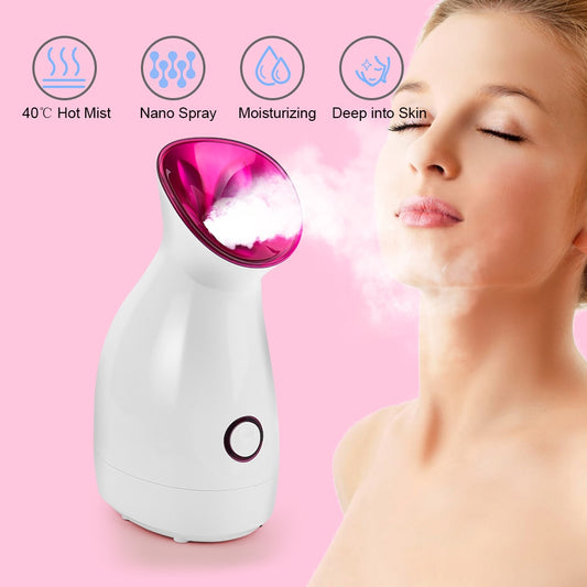 Hot Mist Sprayer Facial Steamer Nano Lonic